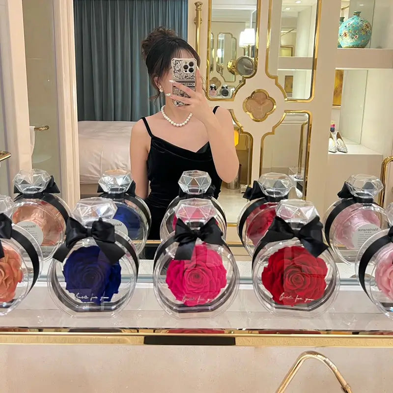 造花  ドライローズギフトボックス クリスマス  バレンタインデー 誕生日プレゼント ルクスシャル Luxe Char