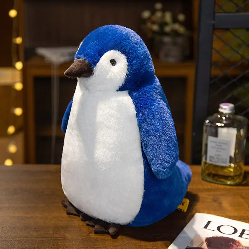 ぬいぐるみ ペンギン かわいい ブルー ピンク グレー 28cm 38cm 55cm  ルクスシャル Luxechar