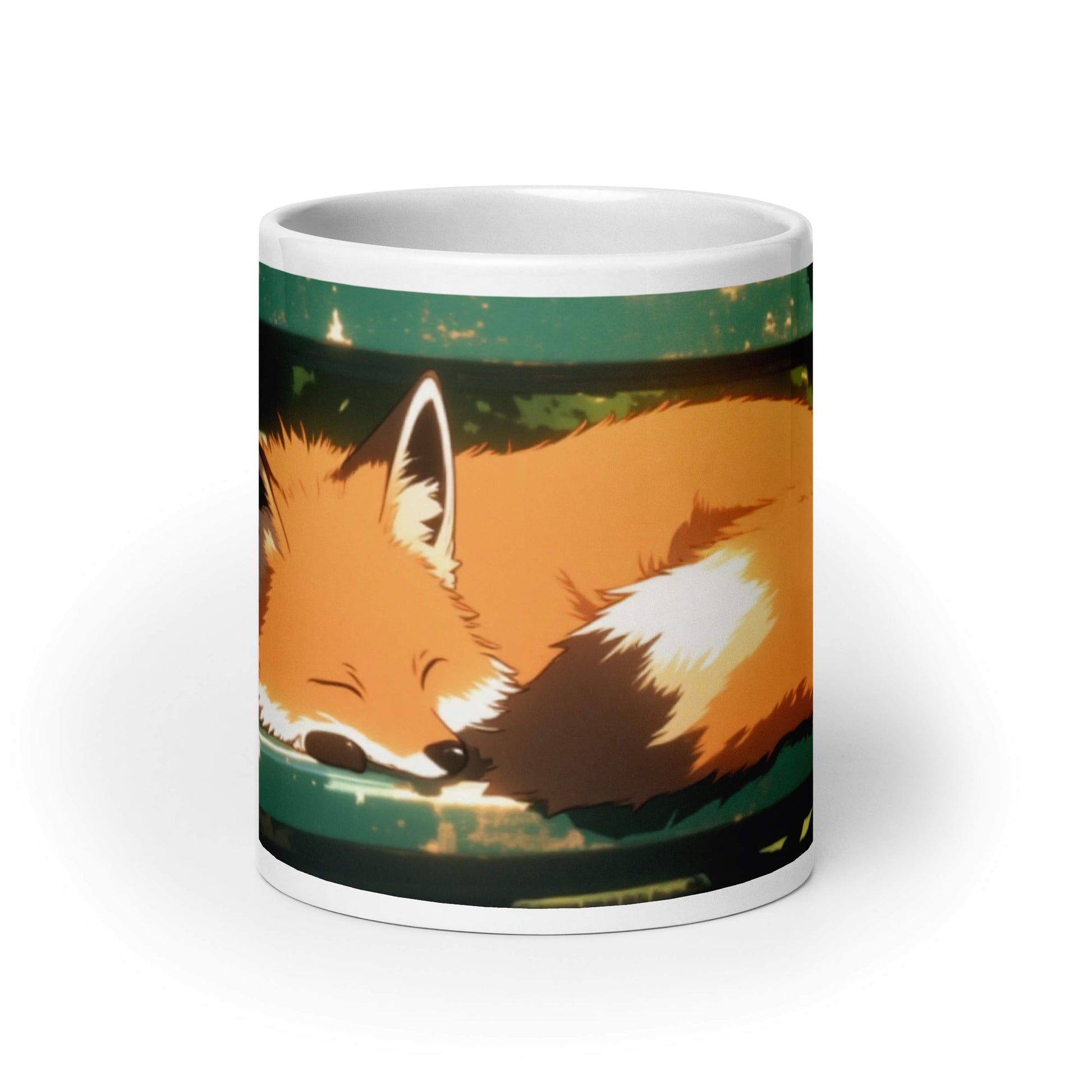 Fox sleeping inside a magcap