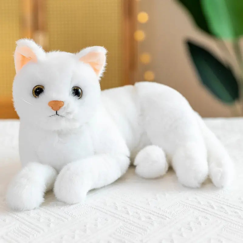 ぬいぐるみ　猫　カワイイ　小さい　白  ルクスシャル　Luxe Char