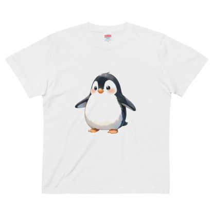 ハイクオリティーTシャツ　ペンギン　 黒　ネイビー　赤　ブルー　グレー　ベージュ　白 - ルクス・シャル　Luxe Char