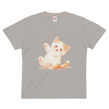 ハイクオリティーTシャツ　猫　 黒　ネイビー　赤　ブルー　グレー　ベージュ　白 - ルクス・シャル　Luxe Char